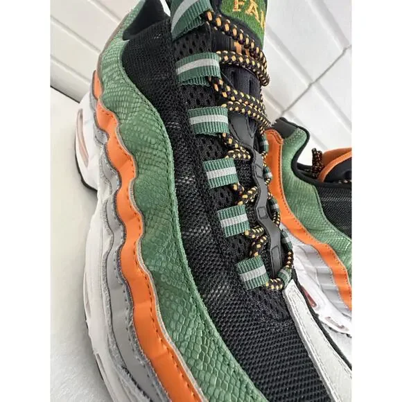 Nike Air Max 95 Green Orange FAMU 1887 Mens Size 11.5 II7272-001 New Authentic